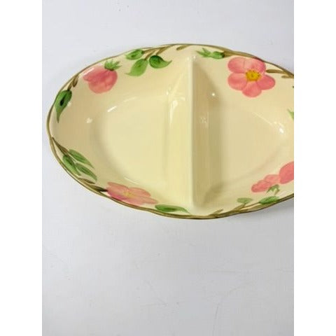 Divided Vegtable Bowl Franciscan Desert Rose Made In England Replacement China Vintage Classic Earthenware Traditional Serving Pieces