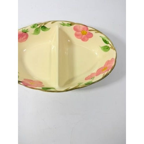 Divided Vegtable Bowl Franciscan Desert Rose Made In England Replacement China Vintage Classic Earthenware Traditional Serving Pieces