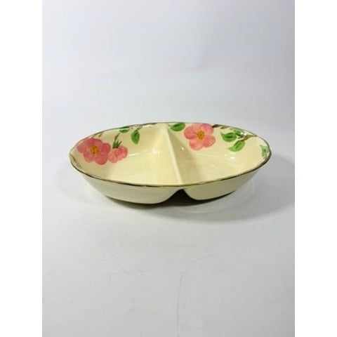 Divided Vegtable Bowl Franciscan Desert Rose Made In England Replacement China Vintage Classic Earthenware Traditional Serving Pieces