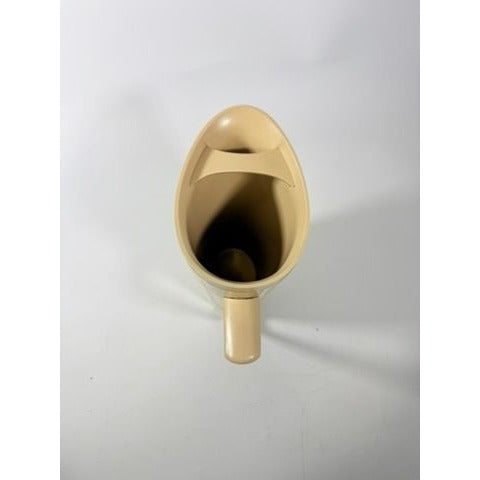 Raffiaware Pitcher Thermo-temp | Vintage Mid Century MCM Kitchy Pitcher Beige Plastic Raffia Weave Drinkware Party Barware Kitchen Serveware