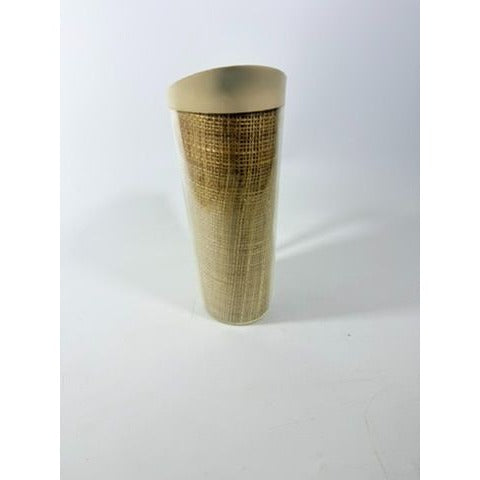 Raffiaware Pitcher Thermo-temp | Vintage Mid Century MCM Kitchy Pitcher Beige Plastic Raffia Weave Drinkware Party Barware Kitchen Serveware
