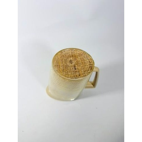 Raffiaware Pitcher Thermo-temp | Vintage Mid Century MCM Kitchy Pitcher Beige Plastic Raffia Weave Drinkware Party Barware Kitchen Serveware