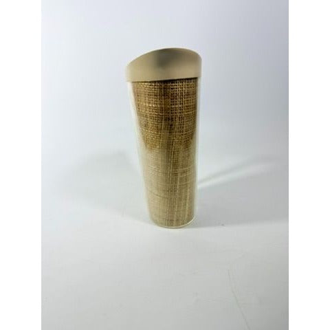 Raffiaware Pitcher Thermo-temp | Vintage Mid Century MCM Kitchy Pitcher Beige Plastic Raffia Weave Drinkware Party Barware Kitchen Serveware