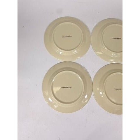 Salad Dessert Plates Set 4 Toile Blue and White Godinger CoDe Jouy  Sunday Afternoon Replacement China Gallery Wall Traditional