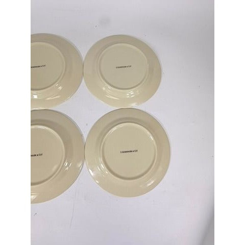 Salad Dessert Plates Set 4 Toile Blue and White Godinger CoDe Jouy  Sunday Afternoon Replacement China Gallery Wall Traditional