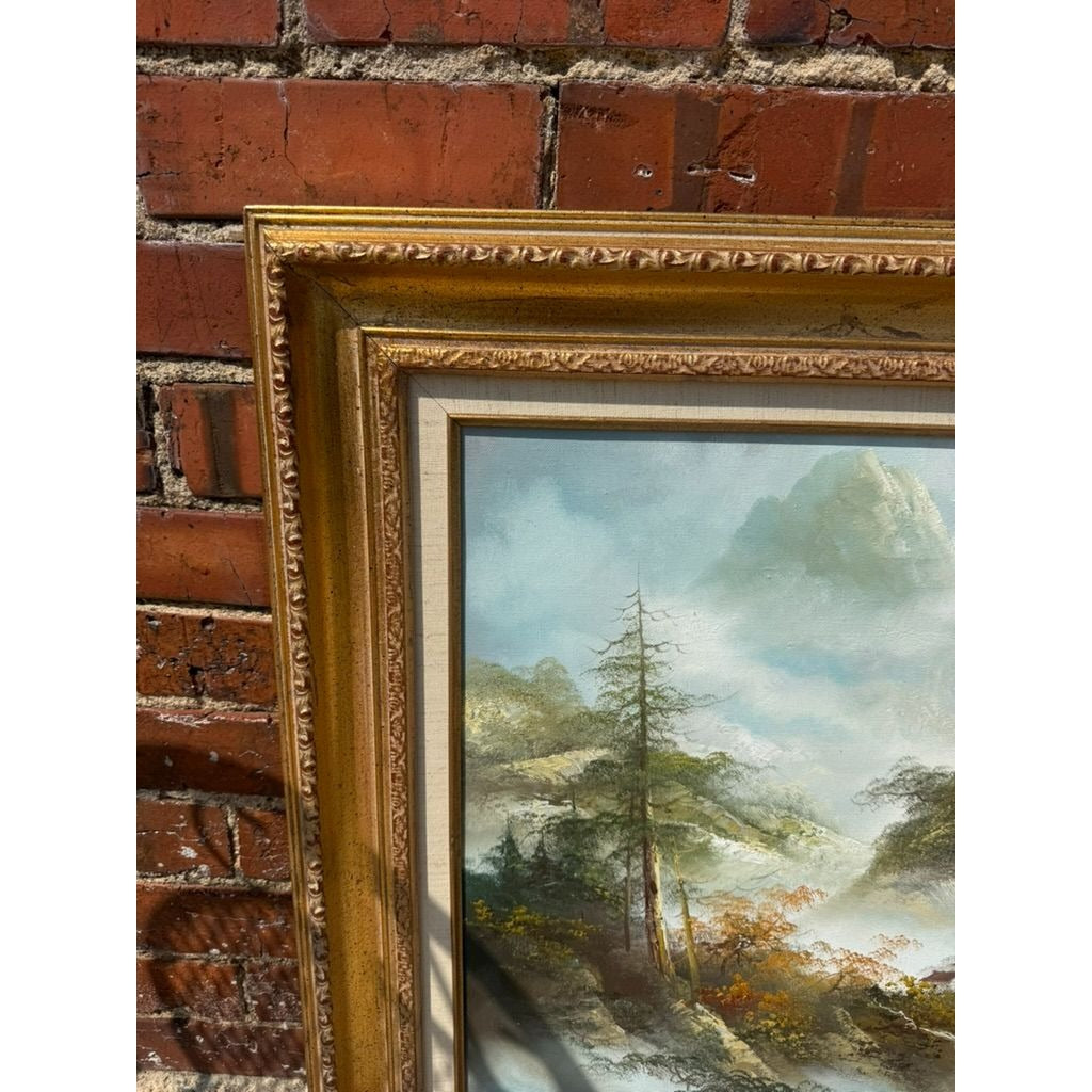 Oil Painting Moutains Oils of The Smokies Mei Shuen Gold Framed