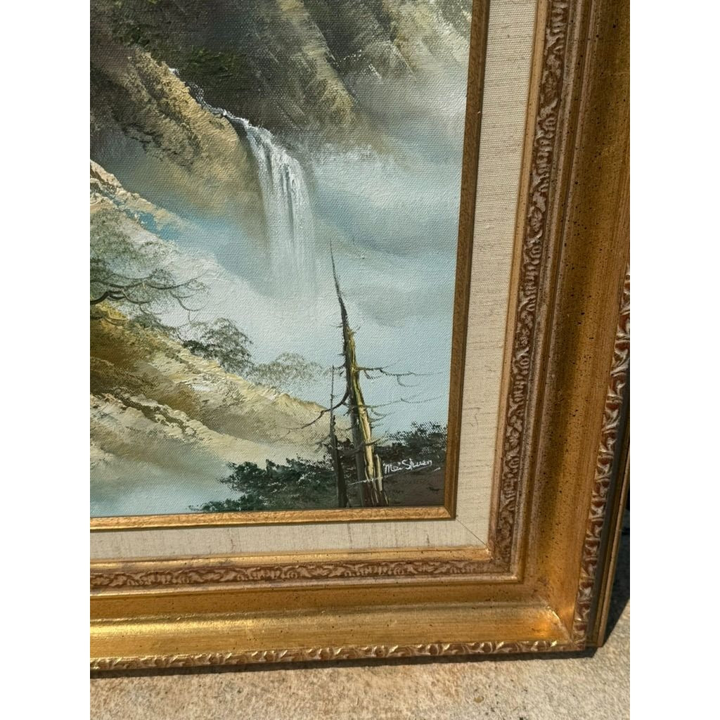 Oil Painting Moutains Oils of The Smokies Mei Shuen Gold Framed