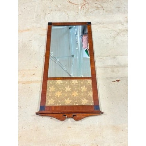 Wall Mirror Antique German Biedermeier Style Trumeau with Scherenschnitte Leaves Inlay Wall Home Decor Unique Home Decor Decorative Accents