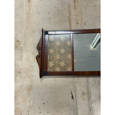 Wall Mirror Antique German Biedermeier Style Trumeau with Scherenschnitte Leaves Inlay Wall Home Decor Unique Home Decor Decorative Accents