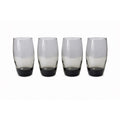 Drinking Water Ice Tea Glasses Roly Polly Grey Smoke Set 4 Vintage Ombre Heavy Bottom Mid Century Drinkware Barware Replacement China