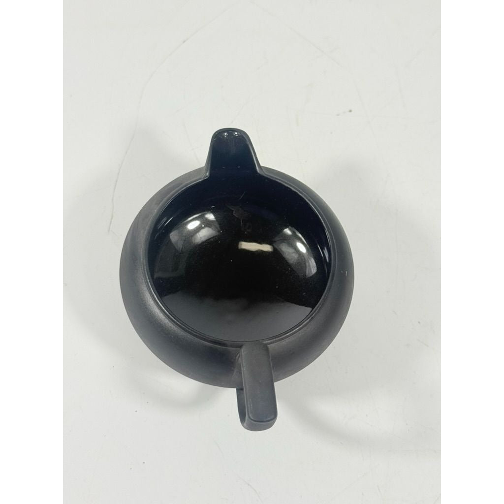 Creamer Pitcher Vintage Wedgwood Black Basalt Jasperware Matte Black glazed inside, 20th Century piece Made in England Replacement China