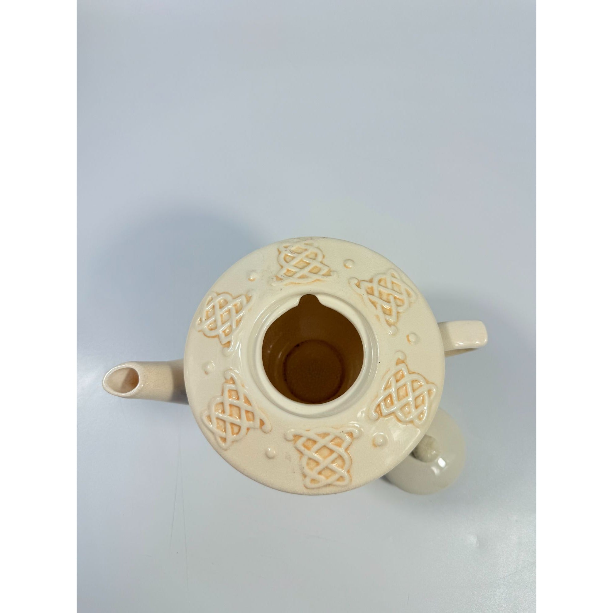 Christmas Irish Christmas Blessing Teapot | Vintage Ceramic Porcelain Holiday Seasonal Serving Replacement China Hostess Tea Party Shamrock