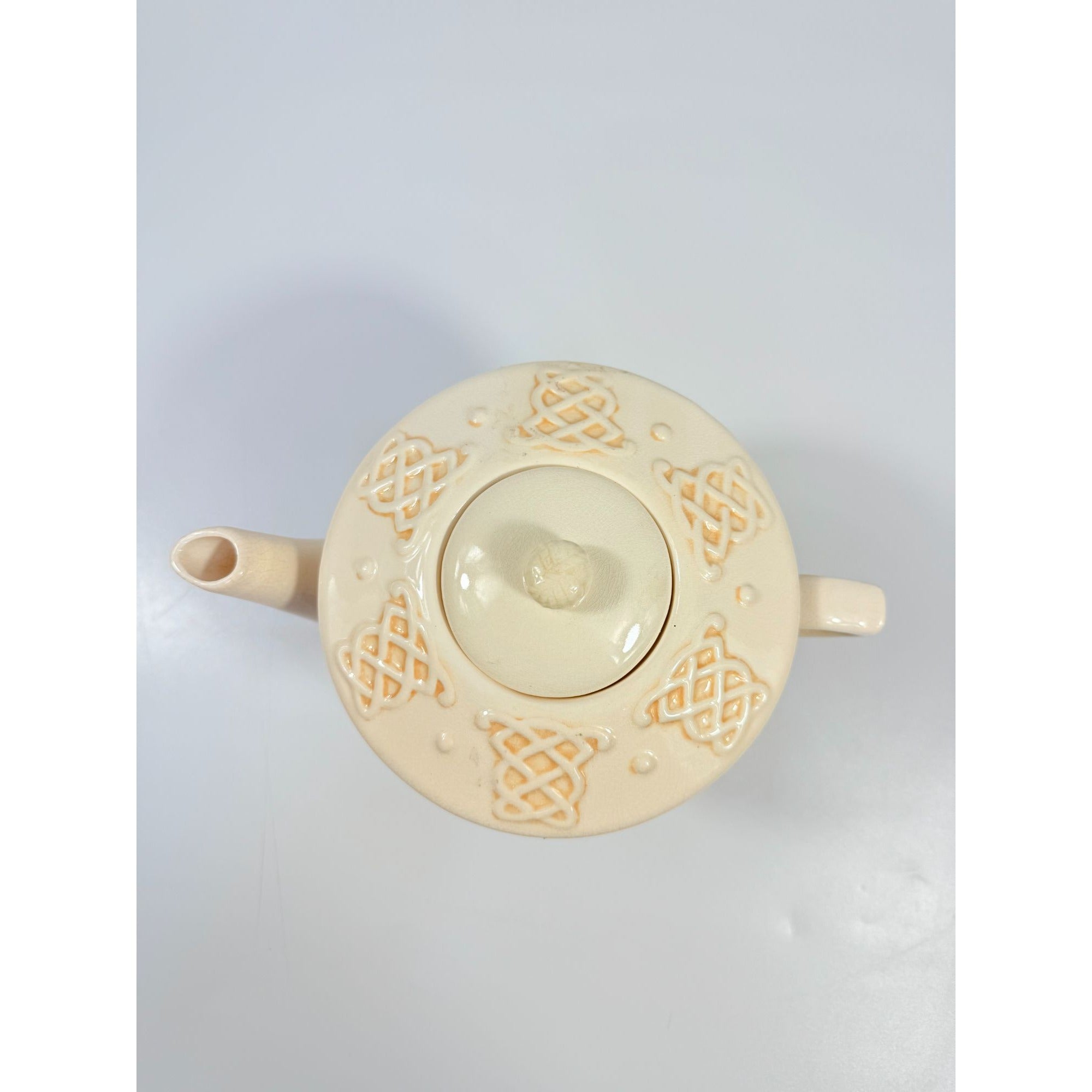 Christmas Irish Christmas Blessing Teapot | Vintage Ceramic Porcelain Holiday Seasonal Serving Replacement China Hostess Tea Party Shamrock