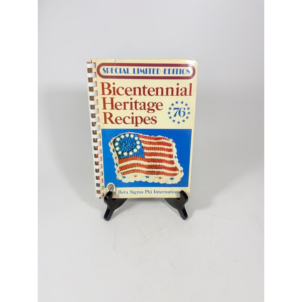 Vintage Cookbook 1976 Bicentennial Heritage Recipes Cookbook Beta Sigma Phi International America