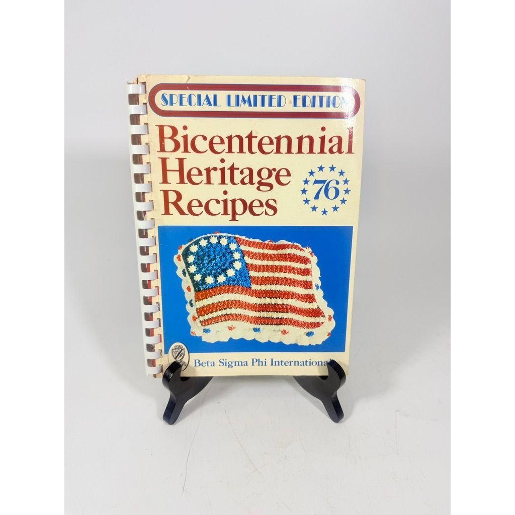 Vintage Cookbook 1976 Bicentennial Heritage Recipes Cookbook Beta Sigma Phi International America