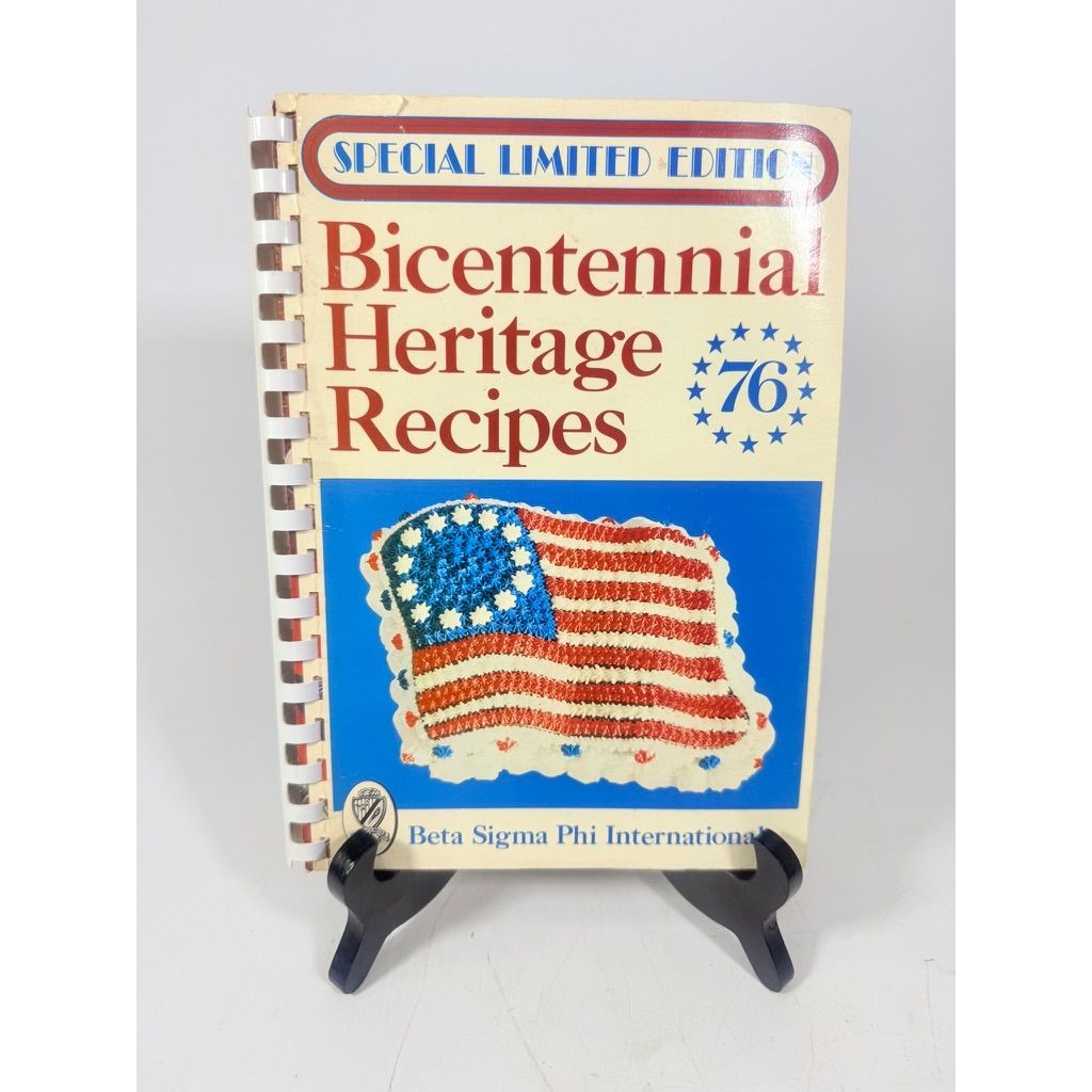 Vintage Cookbook 1976 Bicentennial Heritage Recipes Cookbook Beta Sigma Phi International America