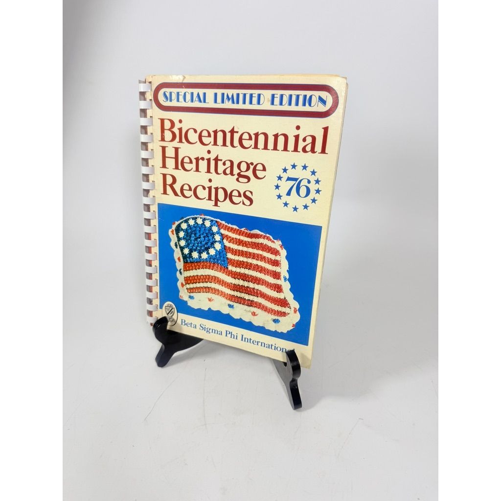 Vintage Cookbook 1976 Bicentennial Heritage Recipes Cookbook Beta Sigma Phi International America