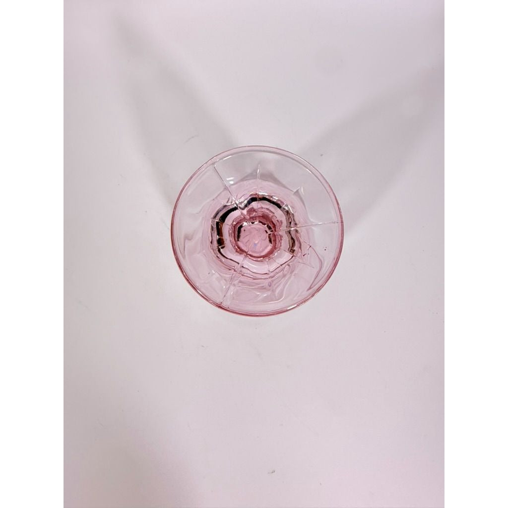 Noritake Pink Swirl Ice Tea Goblets Set 3 Vintage Retired Replacement Glassware Stemware Barware Hostess Drinking Glasses