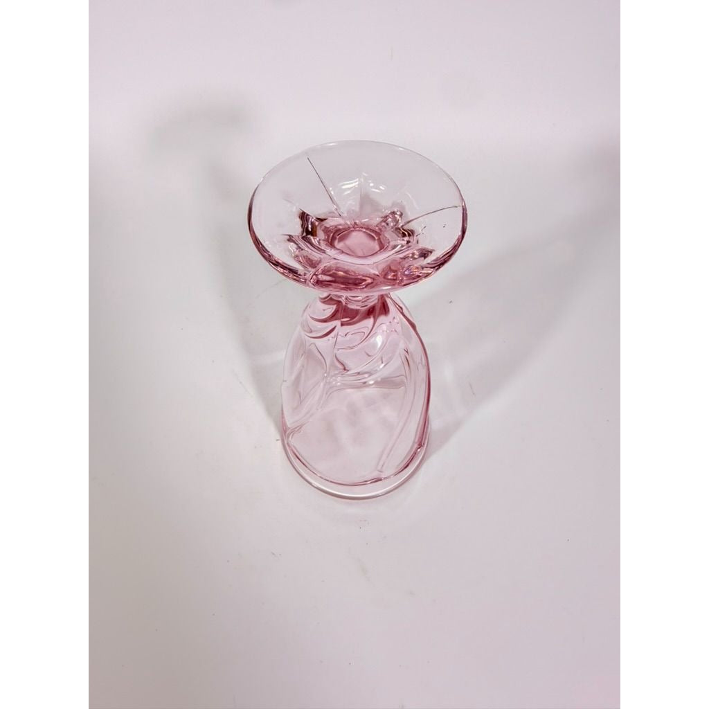 Noritake Pink Swirl Ice Tea Goblets Set 3 Vintage Retired Replacement Glassware Stemware Barware Hostess Drinking Glasses