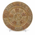 Thanjavur Wall Art Plate Charger Indian Tanjore Repousse Metal Vintage Antique Hand Forged Ganesha Shiva Hindu Brass, Copper, Silver India