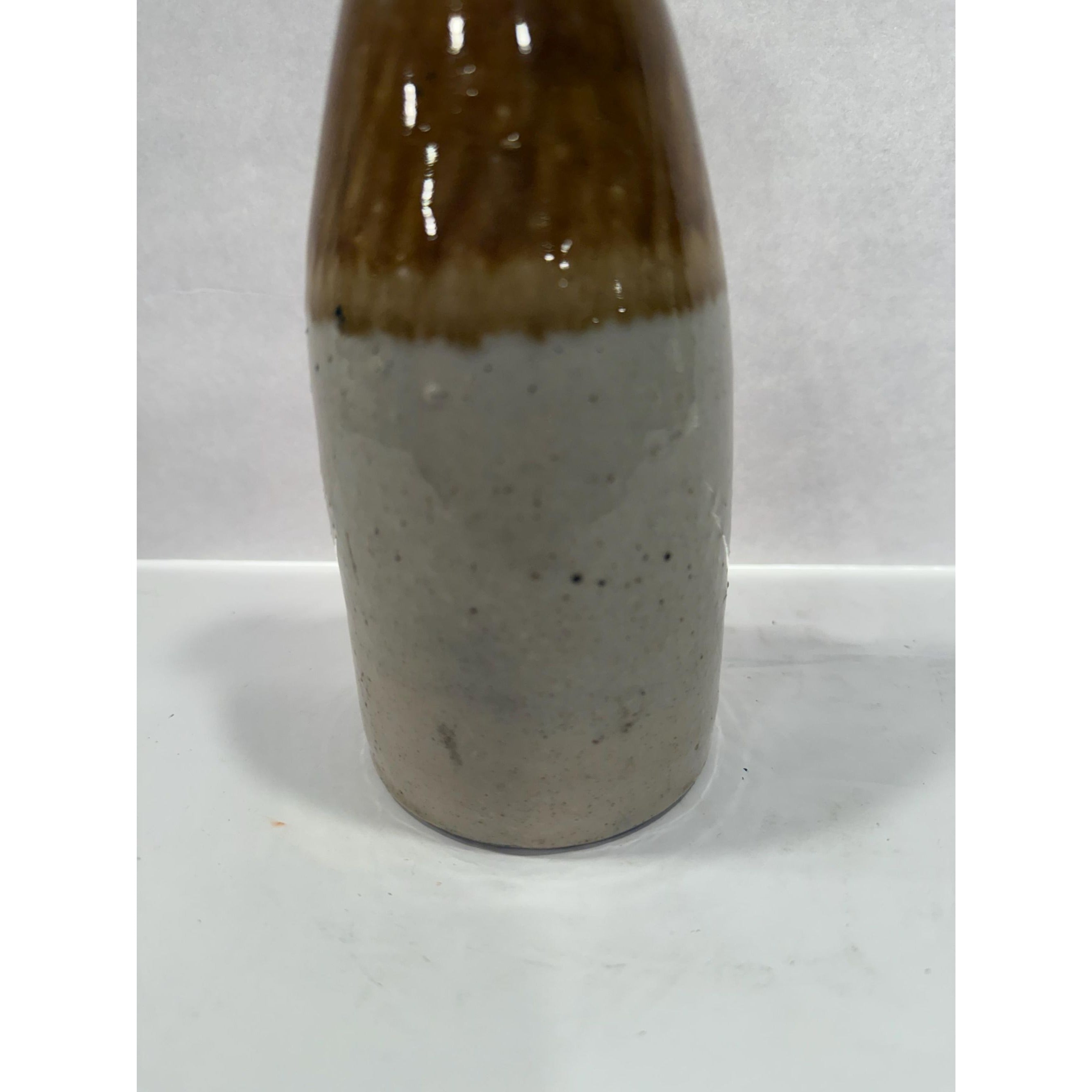 Pottery Bottle Antique 1880s Grosvenor Stoneware Ginger Beer Glasgow Scotland #13 Ceramic Cottage Core Farmhouse Granny Core Primitive