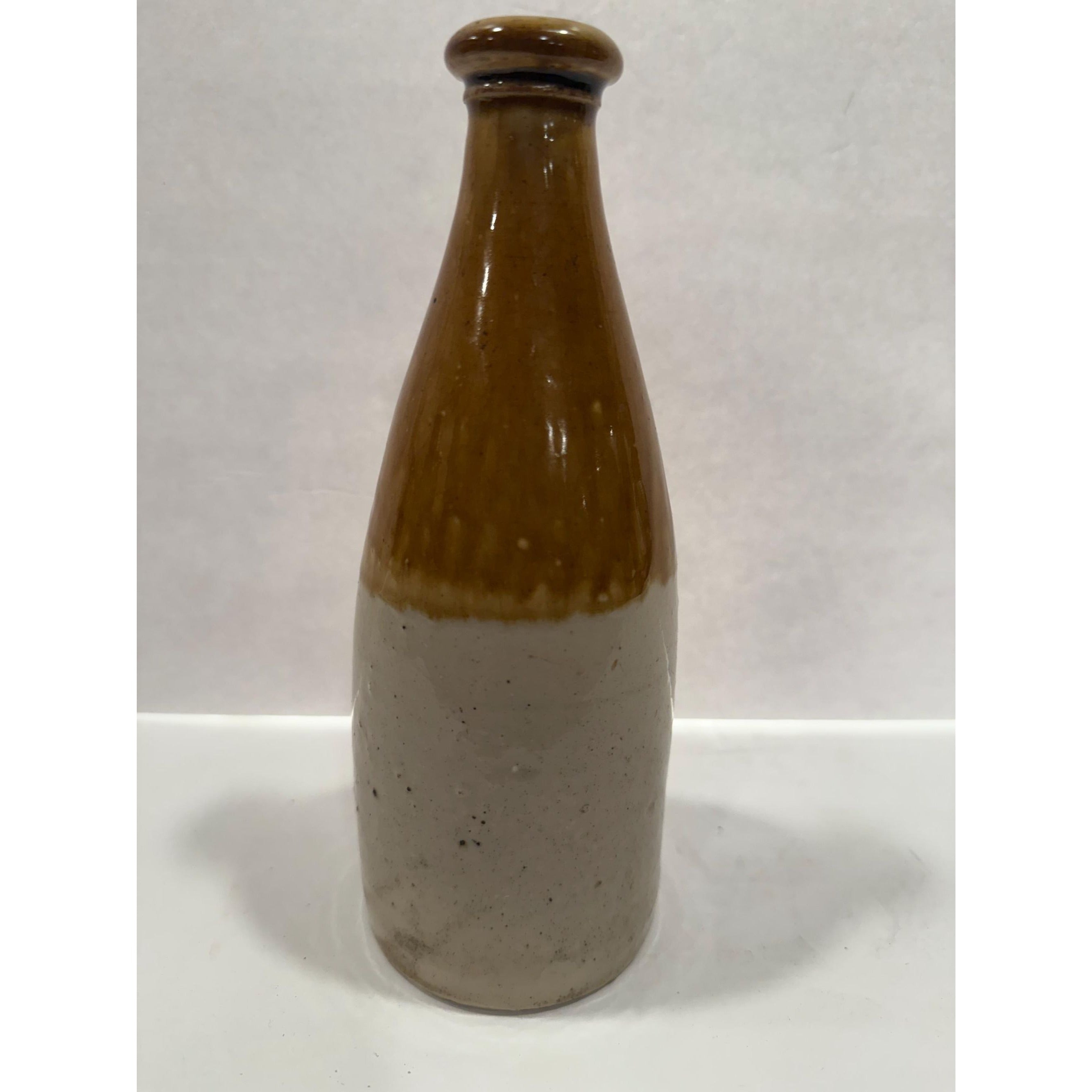 Pottery Bottle Antique 1880s Grosvenor Stoneware Ginger Beer Glasgow Scotland #13 Ceramic Cottage Core Farmhouse Granny Core Primitive