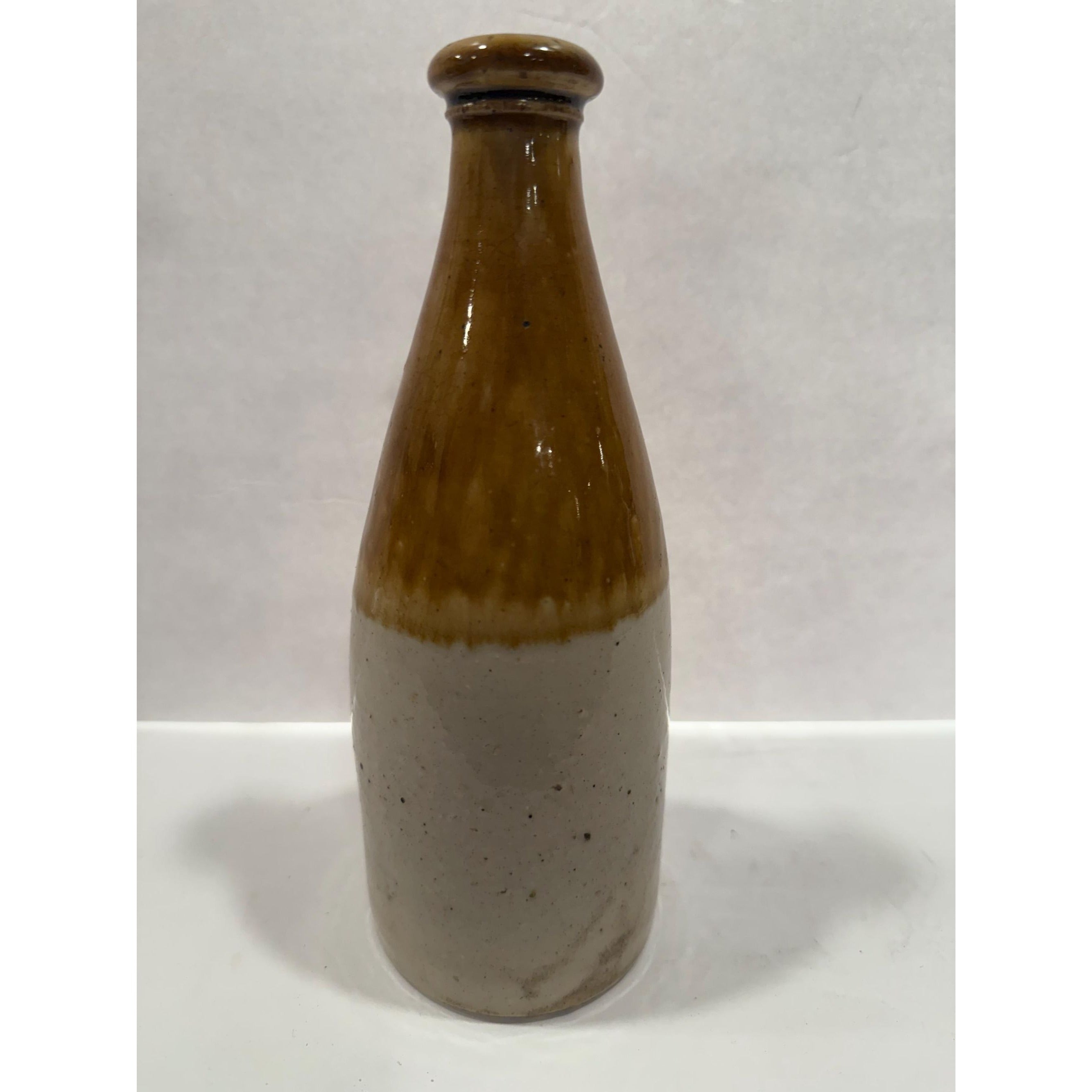 Pottery Bottle Antique 1880s Grosvenor Stoneware Ginger Beer Glasgow Scotland #13 Ceramic Cottage Core Farmhouse Granny Core Primitive